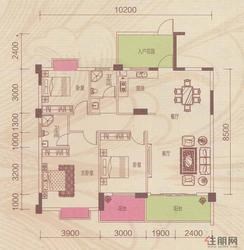 【B18栋B1户型】3室2厅2卫1厨2阳台