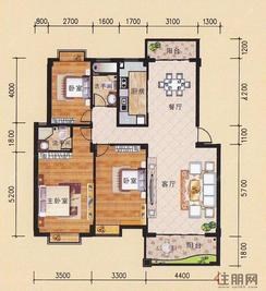 【2a座1-101户型】3室2厅2卫1厨2阳台