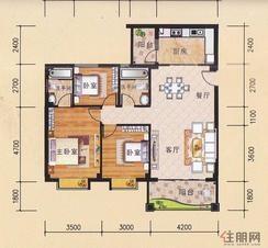 【3座首层1-101户型】3室2厅2卫1厨2阳台