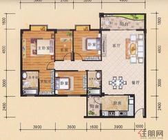 【3座首层2-102户型】4室2厅2卫1厨2阳台