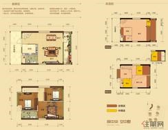【5#楼6单元复式E/E户型】1室2厅1卫1厨4阳台