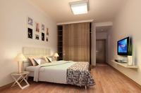 A2户型精装主卧室样板间