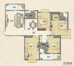 【B1户型】4室2厅2卫1厨2阳台