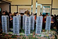 嘉和国际广场售楼部里沙盘