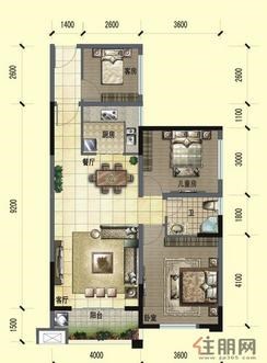 【5#楼C户型】3室2厅1卫