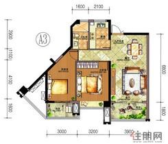 【7#楼-A3户型】2室2厅1卫