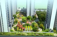 五皇新城内院鸟瞰 