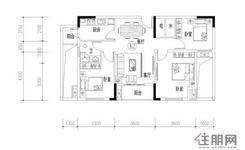 【K2户型】3室2厅1卫1厨2阳台