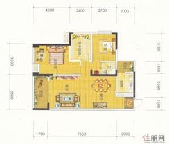 【A1户型】3室2厅1卫1厨3阳台