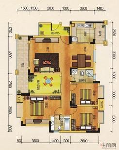 【13#楼3+1房】3室2厅2卫1厨2阳台