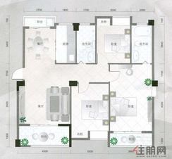 【华杰·赫尔馨居A2户型】3室2厅2卫1厨