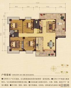 【C1-1户型】4室2厅2卫1厨2阳台