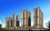 江悦蓝湾A02方案一沿街透视图