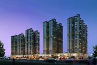 江悦蓝湾A03方案一沿街夜景透视图