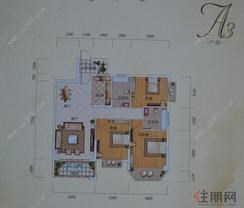 【A3户型】3室2厅2卫1厨1阳台