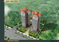 碧海豪庭—鸟瞰效果图