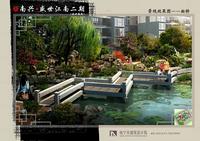 景观效果图——曲桥