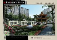 景观效果图——小家故事文化廊
