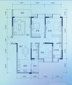 【彰泰新城2#A1三房148平方米】3室2厅2卫1厨