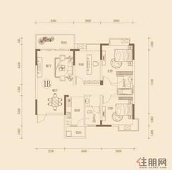 【1#/3#1B户型】3室2厅2卫1厨2阳台