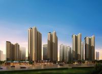 天健·世纪花园效果图之街景黄昏1