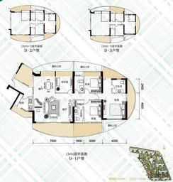 【D户型】4室2厅3卫1厨3阳台