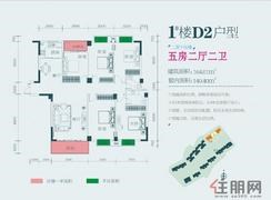 【1#楼D2户型】5室2厅2卫1厨2阳台