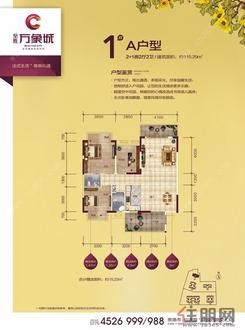 【万象城1#A户型】2厅2卫