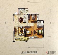 【2、3楼-C2右】3室2厅2卫1厨2阳台