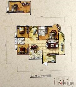 【2、3楼-D3】3室2厅2卫1厨2阳台