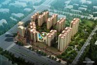 云天·山水美地一期建设地块鸟瞰图