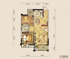 【1#/2#楼02/03户型】2室2厅1卫1厨1阳台