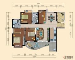 【银城绿洲新户型4】4室2厅2卫