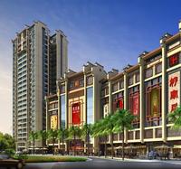 商城近景效果图