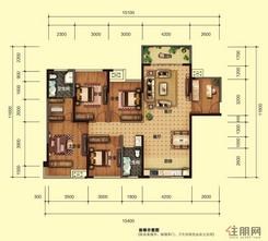 【联发尚筑C户型】5室2厅2卫1厨1阳台