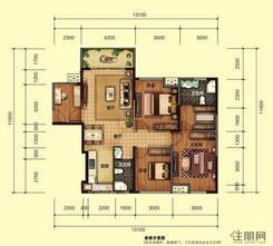 【联发尚筑B户型】4室2厅2卫1厨2阳台