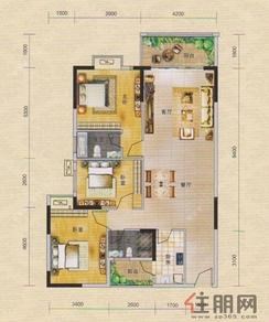 【A2户型】3室2厅2卫1厨2阳台