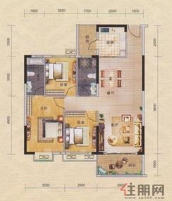 【A3户型】3室2厅2卫1厨2阳台