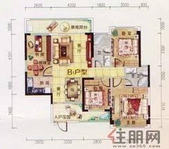 【2#楼1单元/2单元B1户型】4室2厅2卫1厨1阳台