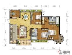 【1-4#楼06户型】4室2厅2卫1厨2阳台