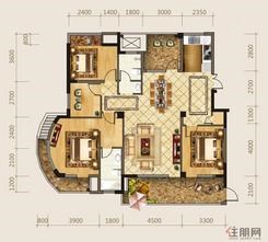 【A1户型】4室2厅2卫1厨3阳台