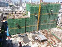 从二号楼俯视一号楼及中庭实景图