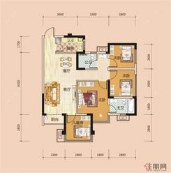 【k户型】4室2厅2卫1厨1阳台