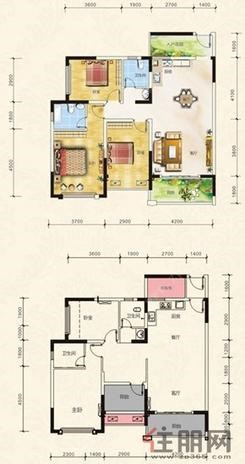 【B2/B3户型】2室2厅2卫1厨2阳台