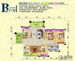 【B户型1#2#5#】4室2厅2卫1厨3阳台