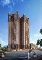 西南角透视效果图