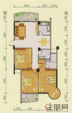 【G2户型】3室2厅2卫1厨2阳台
