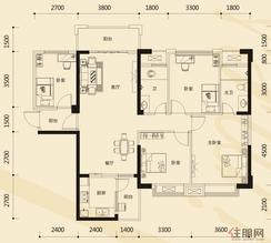 【茗馨居二单元03房】4室2厅2卫1厨3阳台