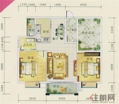 【10#楼01户型】2室2厅2卫1厨2阳台