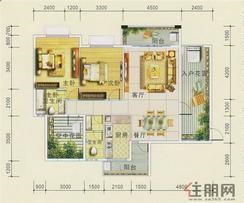 【7#楼—-9#楼01户型】2室2厅2卫1厨2阳台